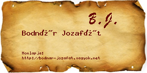 Bodnár Jozafát névjegykártya